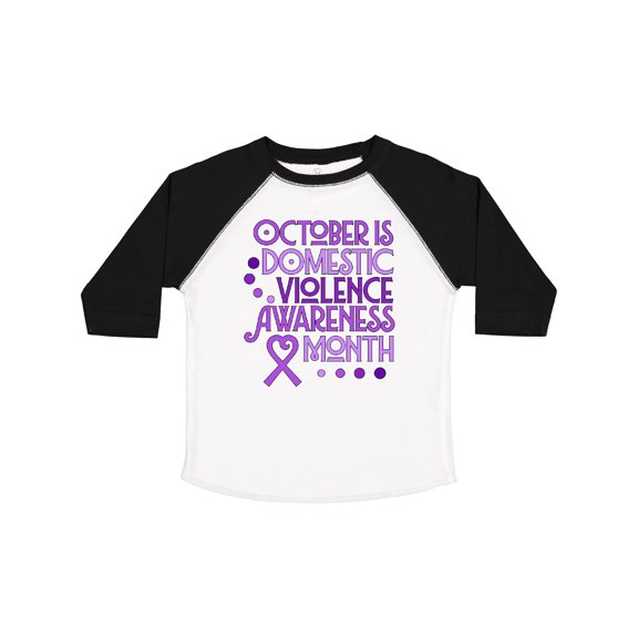 Inktastic October is Domestic Violence Awareness Month Boys or Girls Toddler T-Shirt