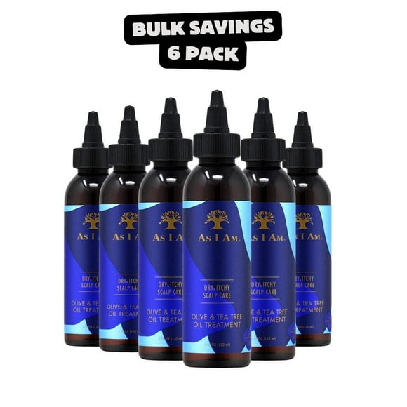 6 Pack - AS I AM Traitement à l'Huile pour Cuir Chevelu Sec et Qui Démange (4oz)