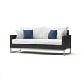 thumbnail image 3 of RST Brands Milo 4 PC Resin Modern Outdoor Espresso Seating Set - Bliss Ink/White, 3 of 7