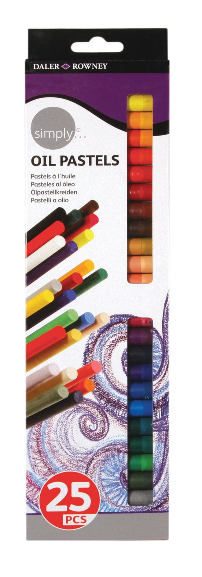 DalerRowney Simply Artist Soft Oil Pastels, 25 Piece