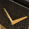 thumbnail image 5 of Furniture of America Samison Fabric Zebra Print 2-Piece Sofa Set in Black, 5 of 19