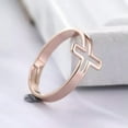 thumbnail image 6 of Stainless Steel Cross Ring Sideway Adjustable Faith Inspirational Jewelry, 6 of 9