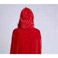 thumbnail image 5 of Capa de Navidad Invierno Cálido Con Capucha Halloween Navidad Cosplay Disfraz Papá Noel Disfraces Fiesta Con Capucha Mujeres Vintage Capa Roja Sin Mangas Chaqueta Vestido Felpa (L) oso de fresa  Electrónica, 5 of 5