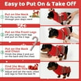 thumbnail image 4 of Christmas Dog Sweaters for Small Medium Dogs Girl, Soft Warm Pup Dogs Shirt, Turtleneck Dog Sweaters, Knitting Collar for Outdoors Playing, Warm Dog Cat Clothes Snowman, 4 of 6