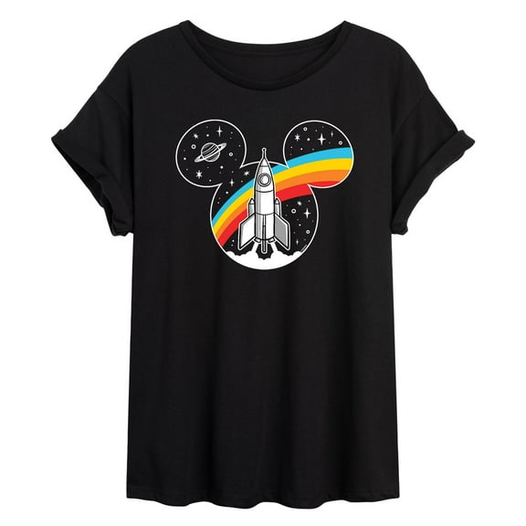Mickey & Friends - Mickey Head Retro Space - Women's Oversized T-Shirt