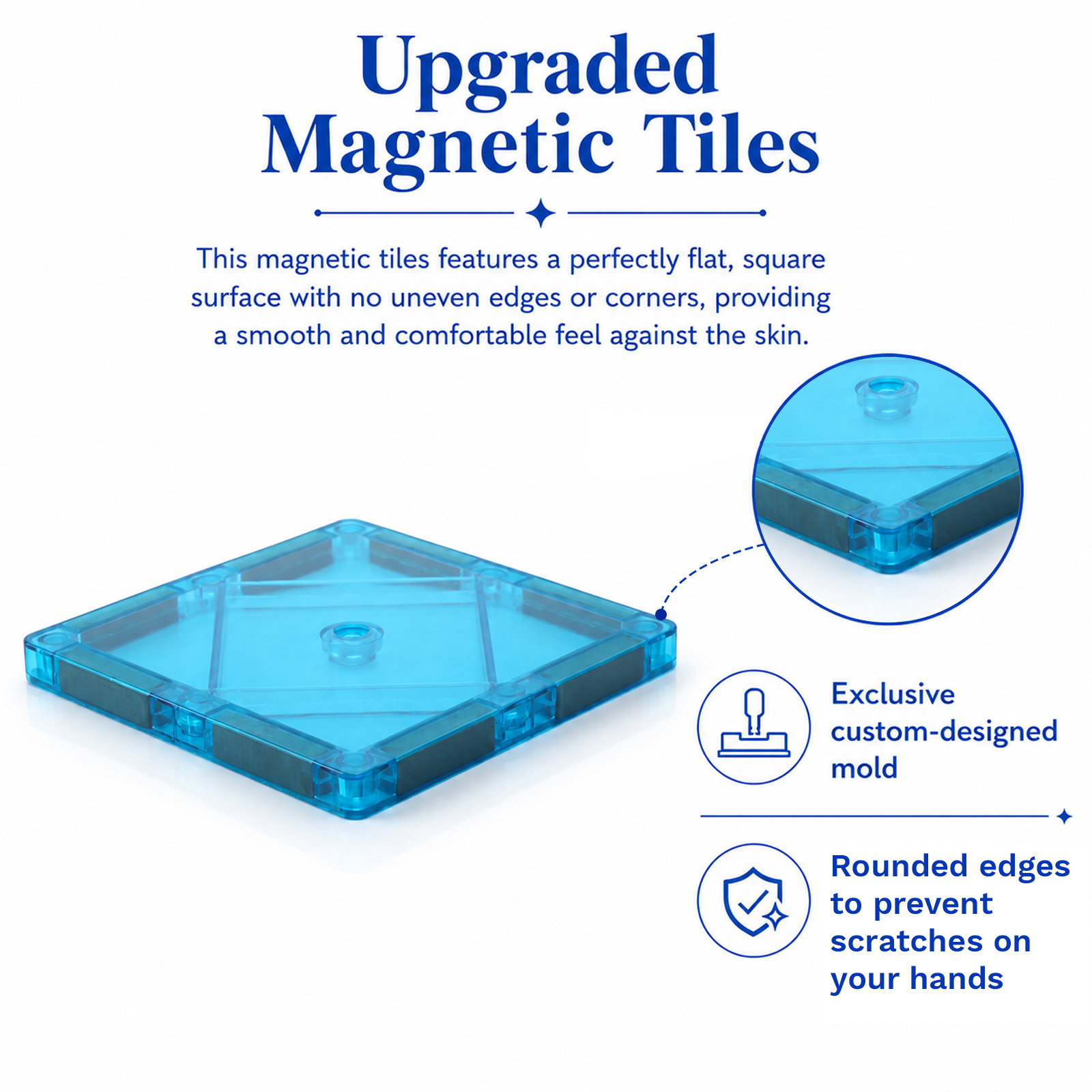 FunMagic Magnetic Tiles Starter Pack, 42 Pieces photo 7