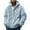 Light Blue, variant on JTieacloth Men's Coats Men's Casual Sweatshirt Zipper Hoodie Loose Warm Coat Winter Top Slim Coat Long Sleeve Hooded Sweatshirt Top Jacket Black