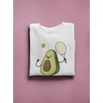 thumbnail image 3 of Adorable Avocado Playing Tennis Sweatshirt Women -Image by Shutterstock, Female Medium, 3 of 4