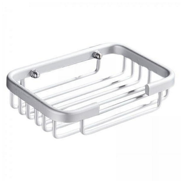 2x Plato de Soporte para Jabón Autoadhesivo para Pared, Caja Contenedora para Platos de Almacenamiento para Ducha Y Baño 2 piezas