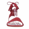 thumbnail image 3 of Womens Steve Madden Daryyn Flat Lace Up Sandals - Red, 3 of 6