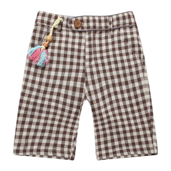 Richie House Boys' shorts with one wood doll decoration RH1020
