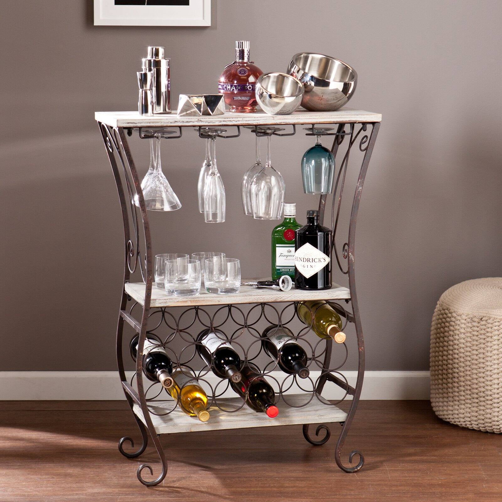 Southern Enterprises Seena 18Bottle Wine Storage Table