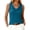 Cyan #026, variant on Womens 100% Merino Wool Sweater Tank Tops Sleeveless Lightweight V Neck Soft Knit Vest Business Casual Summer Clothes, L