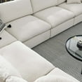 thumbnail image 5 of Modway Commix 6-Piece Upholstered Fabric & Wood Sectional Sofa in Ivory, 5 of 5