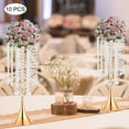 thumbnail image 5 of Miumaeov 10Pcs Wedding Centerpieces for Tables 55cm/21.6inch Tall Vases Metal Centerpieces Table Decorations for Wedding Ceremony Party Birthday Anniversary Events, 5 of 12
