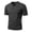 Dark Gray, variant on Longantii Men's Button-Up Henley Shirt Soft Stretch Casual Basic Short Sleeve Tops Summer Lightweight Breathable V Neck Tees Solid Color Relaxed Fit Pullover Tops