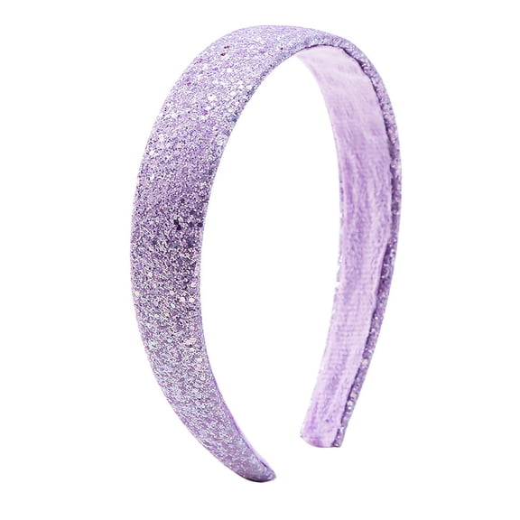 Glittery Hairband For Women 25cm Wide Sparkly Headband High Hairline Fashion Accessory Colorful Hair Clip Barrettes