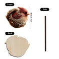 thumbnail image 3 of 12 Pack Christmas Ornaments Wooden Sleeping Forest Animal Hanging Ornaments Woodland Christmas Decorations for Home Christmas Tree Decor for Indoor Holiday Party Winter Display, 3 of 3