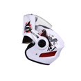 thumbnail image 1 of Casque Modulaire Flip up Full Face Moto Flip up bluetooth Motocross Taille Unique Adulte Blanc, 1 of 9