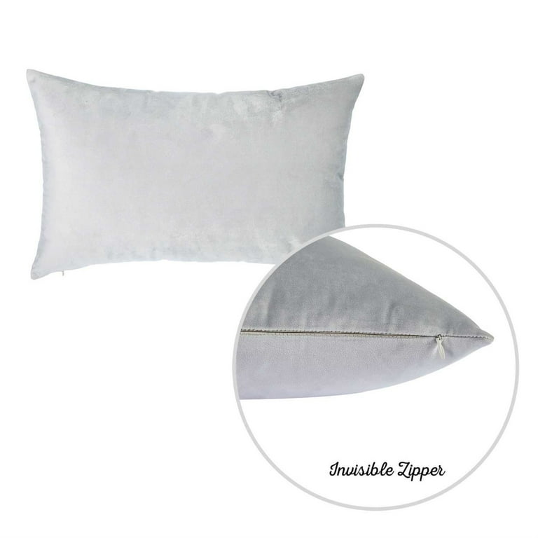 Set Of 2 Purple Varigated Stripe Decorative Pillow Covers