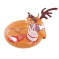 thumbnail image 4 of Círculo de esquí inflable de PVC redondo, resistente al desgaste, multifuncional, con temática navideña, trineo de nieve, 4 of 14