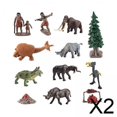 thumbnail image 1 of 2x12 Piezas Mini Modelo De Animal Prehistórico Regalo De Vacaciones Figuras De Animales Antiguos Estilo B, 1 of 9