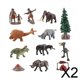 thumbnail image 1 of Figuras de animales,Figuras de modelos de animales prehistóricos Decoración de escritorio,Figuras de animales antiguos Modelo de hombres ,Figura modelo de biología antigua Juguete, 1 of 10