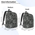 thumbnail image 2 of Yiaed Snake Print Print Laptop Backpack Travel Canvas Backpack Vintage Aesthetic Backpack for School Knapsack Backpack Backpack for School-Small, 2 of 5