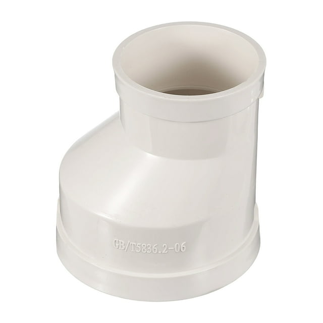 3pcs Duct Reducer (3" to 2") - Round Duct Adapter Fitting Pipe Increaser Reducer Pipe Connector, Fits DWV (Drain, Waste and Vent) Air Ventilation Ducting, White
