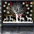 thumbnail image 2 of 2 unids/set exquisita pegatina de pared de mano de obra extraíble Pvc blanco copo de nieve Reno Diy pegatina de ventana para Navidad, 2 of 5