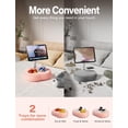 thumbnail image 3 of Soporte para Tablet con Almohada Ajustable TAZENI con 2 Bandejas para Snacks, 3 of 9