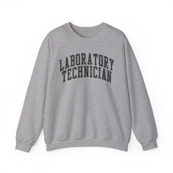 Laboratory Technician Lab Tech Sweatshirt Gifts Crew Neck Shirt Long Sleeve
