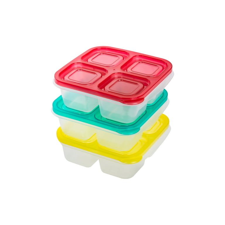 Lexi Home-3 Pack 13 oz. Plastic Meal Prep Snack Containers