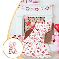 Skegnu Throw Blankets 40"x 50" Valentine's Day Blanket Romantic Red Flannel Blanket Warm Bed And Sofa Blanket Soft And Comfortable The Choice for Lovers