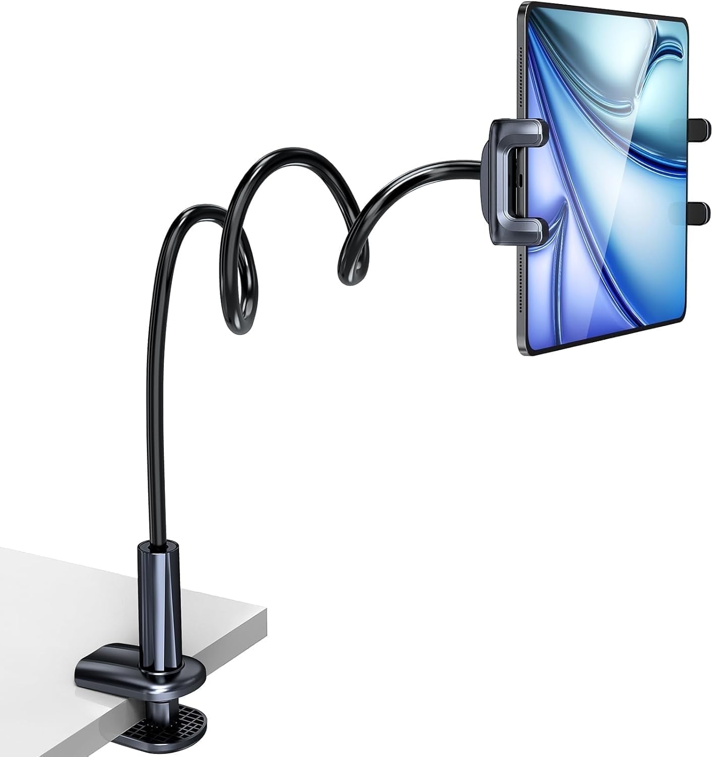 Sxuan Gooseneck Tablet Holder For Bed, Upgraded 2-in-1 Tablet Stand For Bed With 2 360° Rotating - View #3