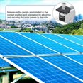 thumbnail image 5 of Paquete de 16 Abrazaderas Centrales de 30 mm Negras en Forma de T Abrazadera Central para Panel Solar Fotovoltaico Ajustable Abrazadera Central para Panel Solar, 5 of 5