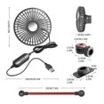thumbnail image 3 of Clearance Under 10$!Household Fan MINI Desktop Small Clip Fan USB Charging Shaking Head Long Life Small Fan, 3 of 9