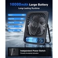 thumbnail image 4 of Travel Desk Fan, 8 in Battery Operated Fan with 10000mAh Rechargeable Battery, 40H Runtime, 100 Speeds, 180° Tilt Folding Portable Fan for Desktop, Home, Camping, 4 of 7