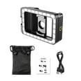 thumbnail image 4 of APEXEL APEXEL FL23 3-in-1 Universal Phone Clip with 17mm+37mm Macro Lens, RGB Fill Light, Cold Shoe Mount, 1/4" Thread, Compatible with Android/iPhone, Macro/Wide-Angle/Fisheye Lenses & Filters, 4 of 7