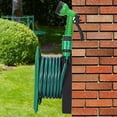 thumbnail image 4 of HUGFEGWE Enrouleur de Tuyau de Jardin, Tuyau d'Arrosage Rétractable Mural Support d'Eau Portable, Buse de Pulvérisateur Professionnel Facilement Rangement de Tuyau Adapté pour Petit Jardin Terrasse Balcon CA919-135538, 4 of 9