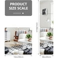thumbnail image 2 of Flexible Mirror Sheets Self Adhesive Non Glass Mirror,Acrylic Mirrors for wall,Mirror Tiles,wall mirror full length,full body mirror,4Pcs (12'' x 12''), 2 of 5