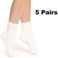 thumbnail image 2 of YooGuoGuo 5 Pairs Womens Fuzzy Socks Soft Winter Warm Solid Socks for Ladies, 2 of 4
