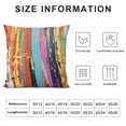 thumbnail image 5 of COMIO  Abstract Pillow Cushion Cover, Rainbow Colored Expressionist Work of Art Vibrant Rainbow Design Tainted, Decorative Square Accent Pillow Case, Rainbow Color, 5 of 5