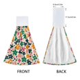 thumbnail image 3 of Yayeee Kitchen Hanging Hand Towels Set of 2 with Loop Bathroom Absorbent Tie Towel, Floral Blooms, 3 of 7
