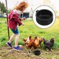 thumbnail image 1 of unbranded Black Rubber Chicken Water Dispenser Easy to Install Poultry Water Holder, 1 of 7