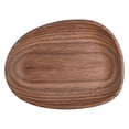 thumbnail image 3 of Platos de cena de madera bandeja ovalada irregular para pan Platos de té fruta para seca, 3 of 11