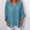 Blue, variant on KIHOUT Tops For Women Clearance Fashion Women's V-Neck 3/4 Sleeve Solid Casual T- Shirt Blouse Tops