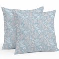 thumbnail image 2 of Throw Pillow Covers 16x16 Inch Set of 2, Gray Blue Dandelion Waterproof Outdoor Pillow Covers, Spring Flowers Modern Minimalist Decorative Cushion Pillowcases for Couch, Sofa, Bed, Garden, Patio, 2 of 9