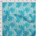 thumbnail image 4 of oneOone Cotton Silk Turquoise Blue Fabric Tropical Sewing Material Print Fabric By The Yard 42 Inch Wide, 4 of 4