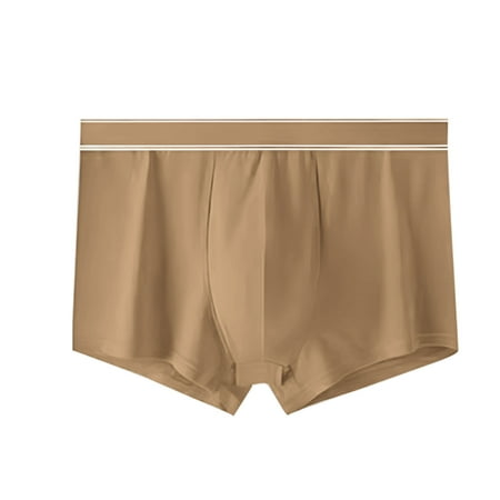 Men s Breathable Boxers  Comfortable Large Size  Sexy Briefs  Elastic Waistband  For Work/Travel  Seamless Design  Quick Dry  Stretchy  Underwear  Men s Trunks  Plus Size Womens Pants | Khaki XXXXL